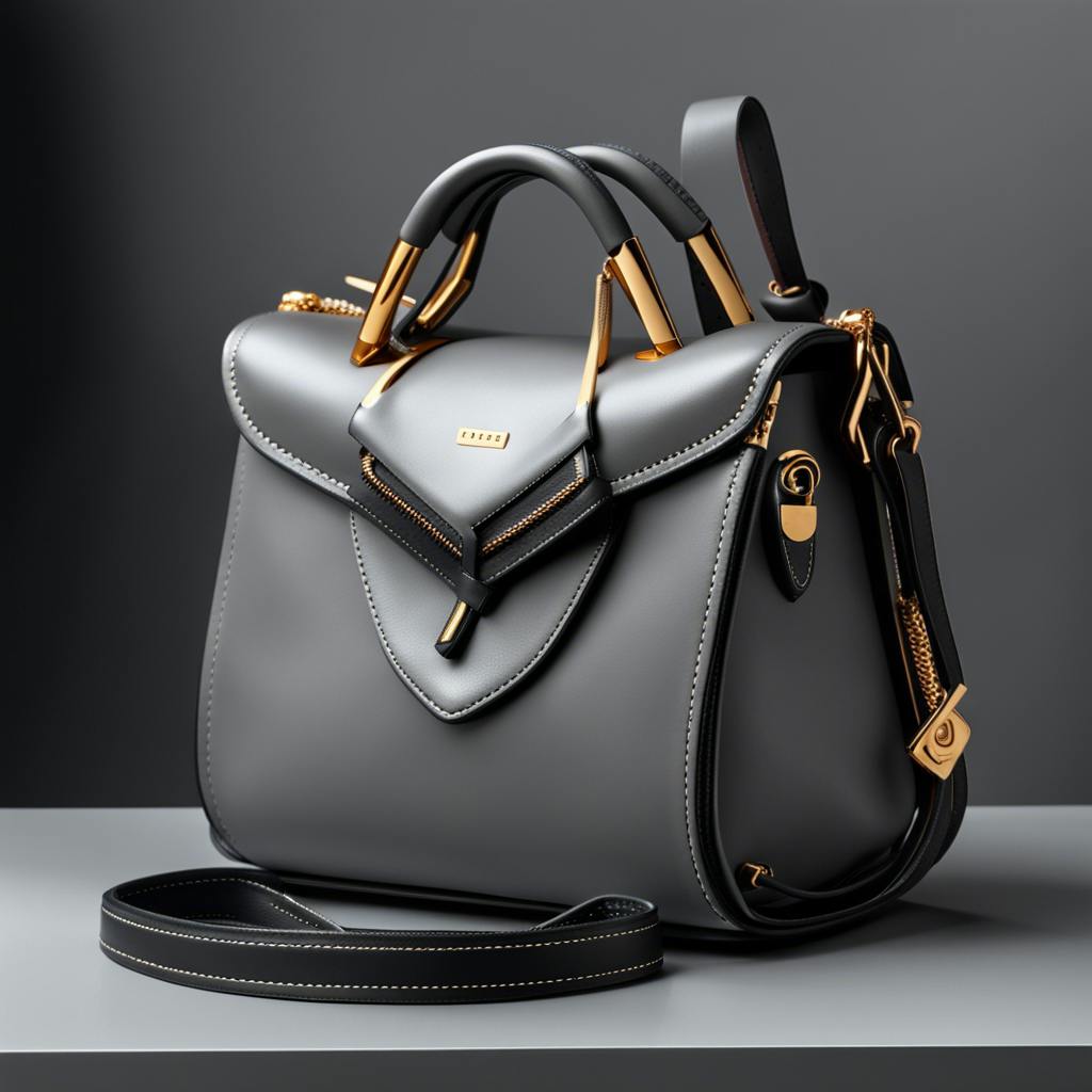 Black leather designer bag online